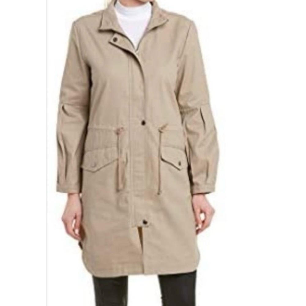 BB Dakota Taupe Trench Coat Size M Grandmacore Preppy Academia